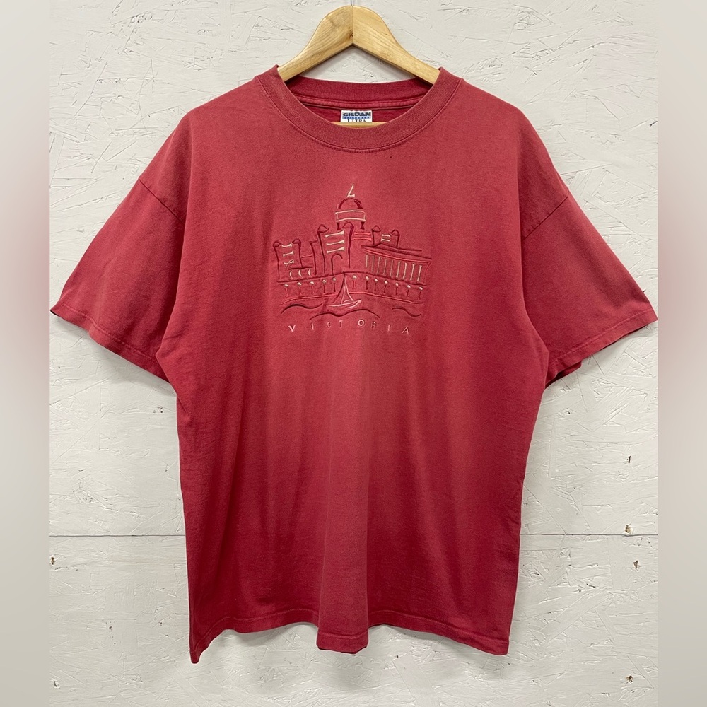 Vintage Embroidered Victoria, BC Tee, Size XL